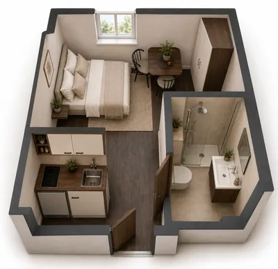 1-Zimmer-Wohnung kaufen in Graz – 18,5 m², € 58.900 – Bild 2 von 3