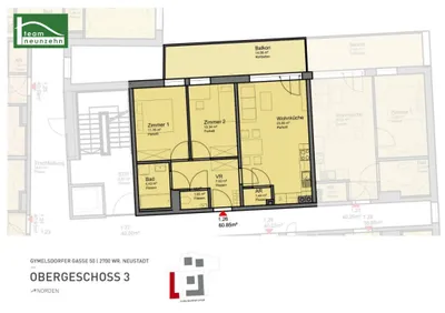 3-Zimmer-Wohnung mieten in Wiener Neustadt – 60,85 m², € 1.025 – Bild 16 von 16