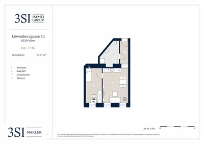 2-Zimmer-Wohnung kaufen in Wien – 39,07 m², € 250.000 – Bild 12 von 12