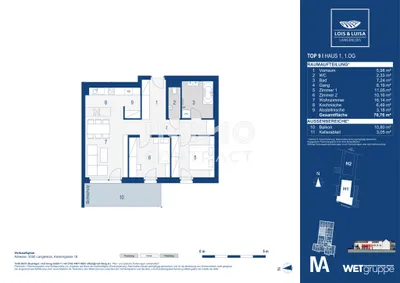 3-Zimmer-Wohnung kaufen in Krems Land – 70,76 m², € 329.000 – Bild 9 von 9