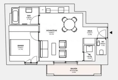 2-Zimmer-Wohnung mieten in Wien – 45,9 m², € 1.139 – Bild 21 von 21