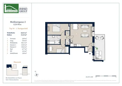 3-Zimmer-Wohnung kaufen in Wien – 68,54 m², € 499.000 – Bild 25 von 25
