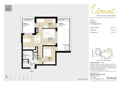 3-Zimmer-Wohnung kaufen in Wien – 75,79 m², € 529.000 – Bild 7 von 14