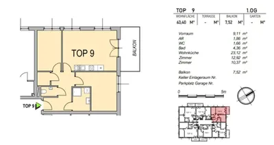 3-Zimmer-Wohnung mieten in Wien – 63,4 m², € 1.149 – Bild 10 von 10