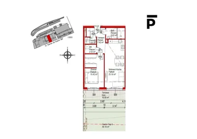 4-Zimmer-Wohnung mieten in Deutschlandsberg – 55,2 m², € 695 – Bild 7 von 7