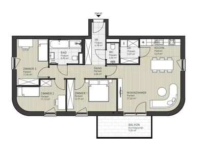 4-Zimmer-Wohnung kaufen in Sankt Pölten – 92,47 m², € 494.400 – Bild 13 von 14