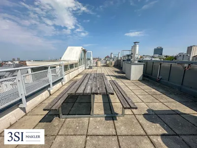 Hell, klimatisiert, großzügig - 2-Zimmer-Dachgeschosstraum in ruhiger Seitenstraße des 10. Bezirks - mit allgemeiner Dachterrasse – Bild 3