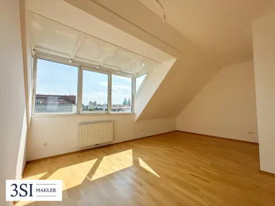 Hell, klimatisiert, großzügig - 2-Zimmer-Dachgeschosstraum in ruhiger Seitenstraße des 10. Bezirks - mit allgemeiner Dachterrasse – Bild 2