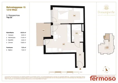 2-Zimmer-Wohnung kaufen in Wien – 43,05 m², € 329.000 – Bild 20 von 20