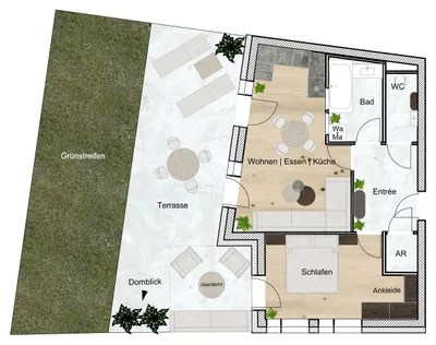 2-Zimmer-Wohnung kaufen in Linz – 47,29 m², € 335.000 – Bild 7 von 7