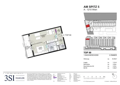 2-Zimmer-Wohnung kaufen in Wien – 40,56 m², € 323.000 – Bild 6 von 6