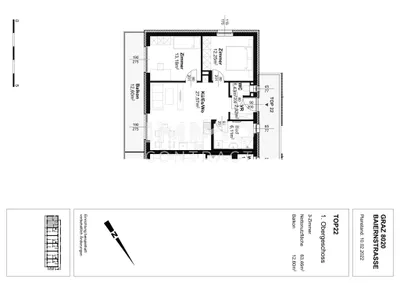 3-Zimmer-Wohnung mieten in Graz – 63,49 m², € 834 – Bild 14 von 14