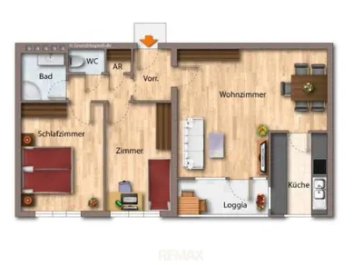 3-Zimmer-Wohnung kaufen in Mödling – 67 m², € 225.000 – Bild 11 von 13