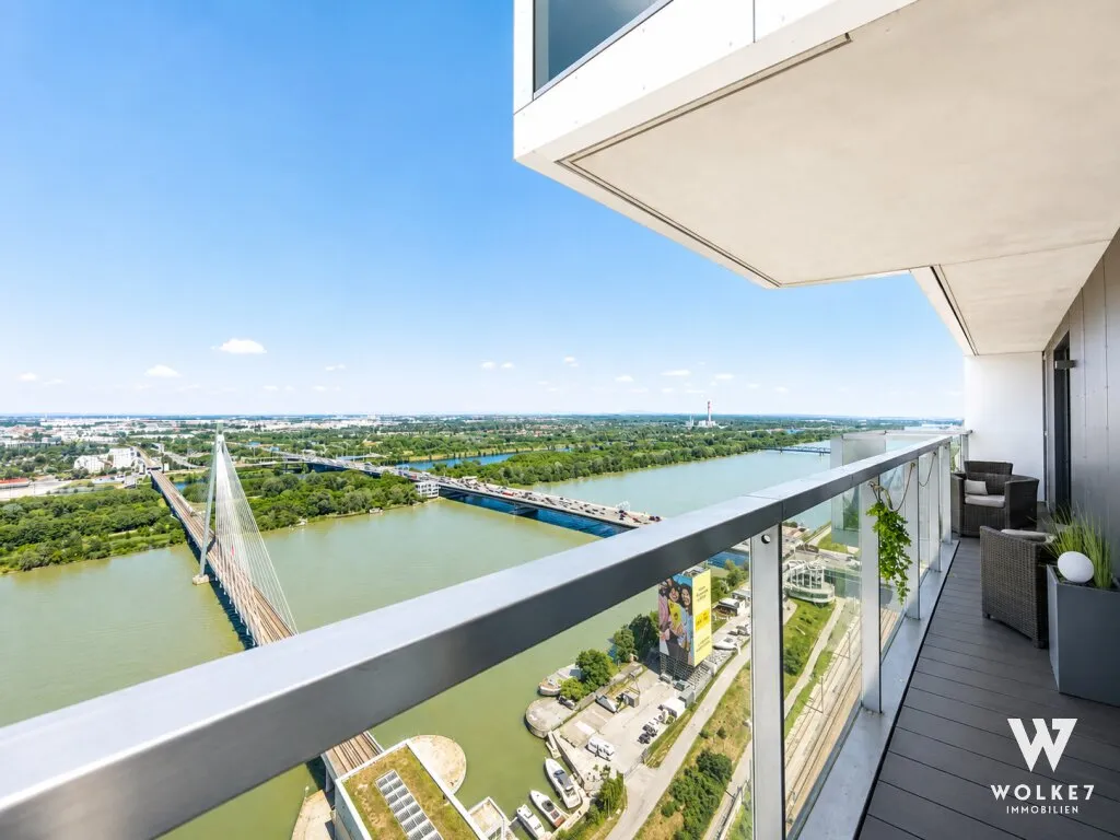 Exklusive Luxuswohnung im Marina Tower mit ca. 83 m² NF I Südwest-Ausrichtung I Loggia & spektakulärem Blick über Wien I U2 Station - Ansicht 2