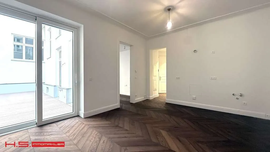 SERVITENVIERTEL- TERRASSENERSTBEZUG auf " GARTENEBENE" - HIGH END ALTBAUWOHNUNG - STILJUWEL - 2 ZIMMER + NR - RUHELAGE – pohled 2
