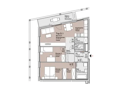 3-Zimmer-Wohnung kaufen in Wien – 68,15 m², € 390.000 – Bild 12 von 13