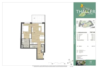 2-Zimmer-Wohnung kaufen in Wien – 60,56 m², € 458.600 – Bild 4 von 5