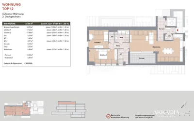 3-Zimmer-Wohnung kaufen in Wien – 121,66 m², € 630.900 – Bild 12 von 12