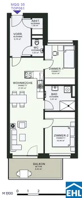 3-Zimmer-Wohnung mieten in Graz – 64,02 m², € 957 – Bild 18 von 18