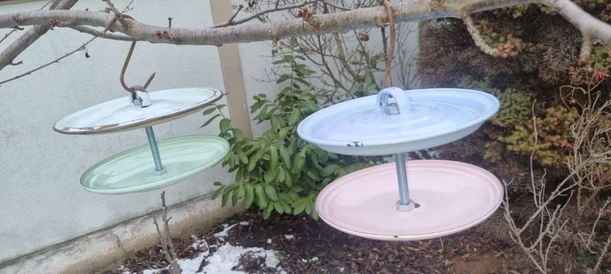 Emaile Vogelfutter Häuschen
