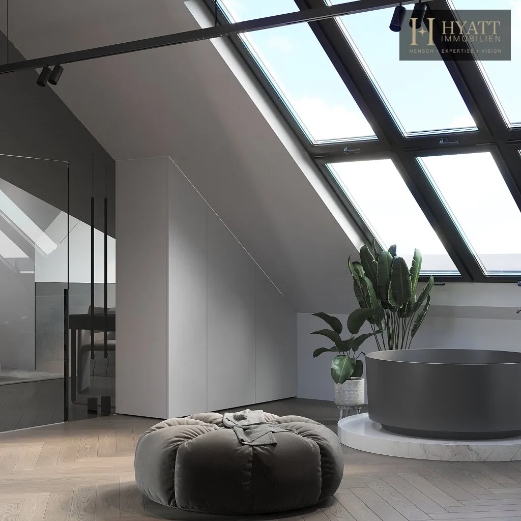 Modernes Villa-Penthouse-Maisonette mit zwei große Terrassen | Blick über ganz Wien - Widok 2