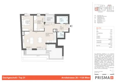 3-Zimmer-Wohnung kaufen in Wien – 75,59 m², € 596.600 – Bild 4 von 4