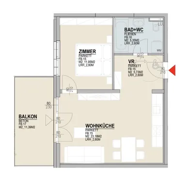 Immobilie kaufen in Baden – 51,2 m², € 199.000 – Bild 8 von 8