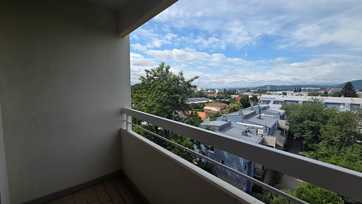 TU-Sandgasse/Inffeldgasse: teilmöblierte 2er-WG-Wohnung mit Westbalkon - Ansicht 2