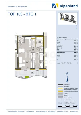 3-Zimmer-Wohnung mieten in Sankt Pölten – 64,49 m², € 768 – Bild 16 von 16
