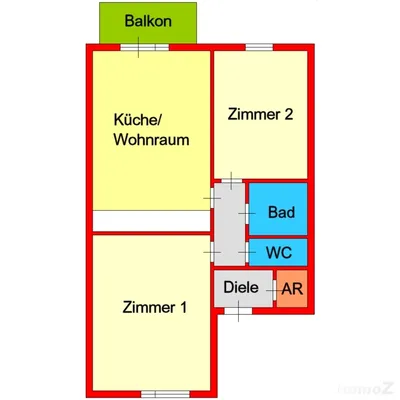 3-Zimmer-Wohnung mieten in Graz – 68,51 m², € 862