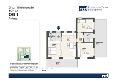 4-Zimmer-Wohnung kaufen in Graz – 82 m², € 483.000 – Bild 7 von 8