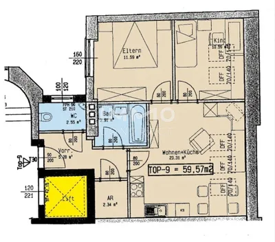 3-Zimmer-Wohnung mieten in Wels – 59,57 m², € 797 – Bild 15 von 15