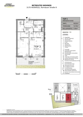 2-Zimmer-Wohnung mieten in Lilienfeld – 56,82 m², € 748 – Bild 6 von 6