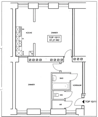 2-Zimmer-Wohnung kaufen in Wien – 61,21 m², € 332.500 – Bild 14 von 14