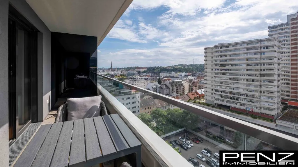 LINZ: Bruckner Tower. Urbanes Wohnerlebnis im 13. Stock - Ansicht 3
