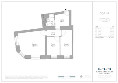 3-Zimmer-Wohnung kaufen in Wien – 47,52 m², € 210.000 – Bild 18 von 18