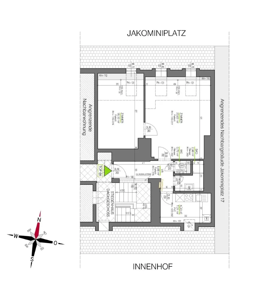 Schöne Dachgeschoßwohnung in zenraler Lage - Provisionsfrei! - Widok 2