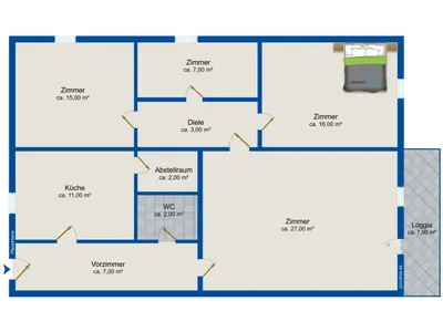 3-Zimmer-Wohnung kaufen in Baden – 97 m², € 279.000 – Bild 8 von 8