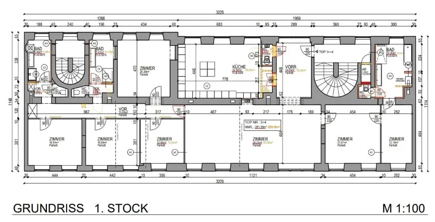 ++ geräumig residieren ++ sechs Zimmer, drei Bäder & extra Küche #Mayergasse - Ansicht 2