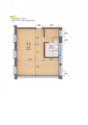 2-Zimmer-Wohnung mieten in Hollabrunn – 32,08 m², € 550 – Bild 11 von 11