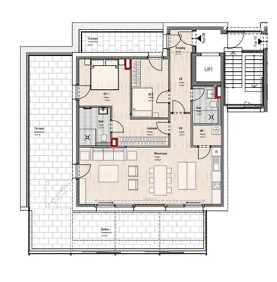 3-Zimmer-Wohnung kaufen in Salzburg Stadt – 89,05 m², € 1.428.000 – Bild 2 von 5