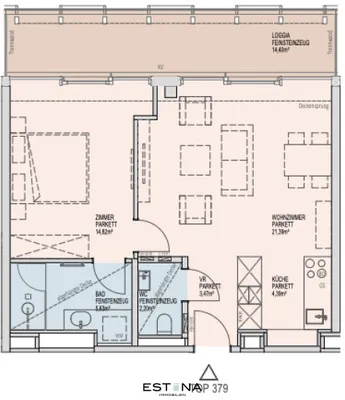 2-Zimmer-Wohnung mieten in Wien – 51,9 m², € 2.500 – Bild 16 von 16