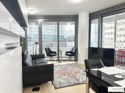 Erstbezug Danube Flats! Komplett möblierte 2-Zimmer-Wohnung mit zwei Terrassen in U-Bahn-Nähe – Bild 3