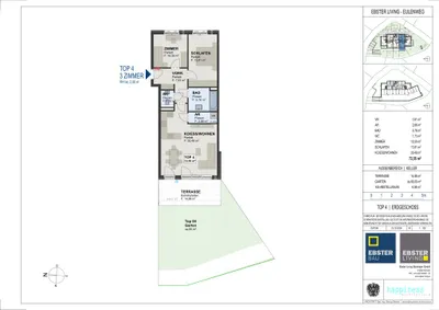 3-Zimmer-Wohnung kaufen in Salzburg-Umgebung – 72,5 m², € 468.000 – Bild 8 von 9