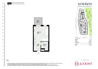 1-Zimmer-Wohnung mieten in Wien – 31,57 m², € 920 – Bild 8 von 8