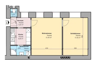 2-Zimmer-Wohnung kaufen in Wien – 55,25 m², € 298.900 – Bild 17 von 17