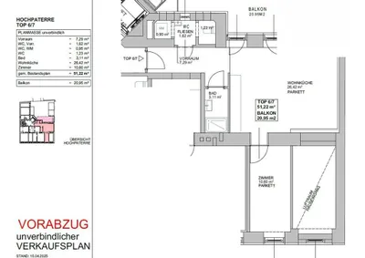 2-Zimmer-Wohnung kaufen in Wien – 51,98 m², € 399.000 – Bild 9 von 10