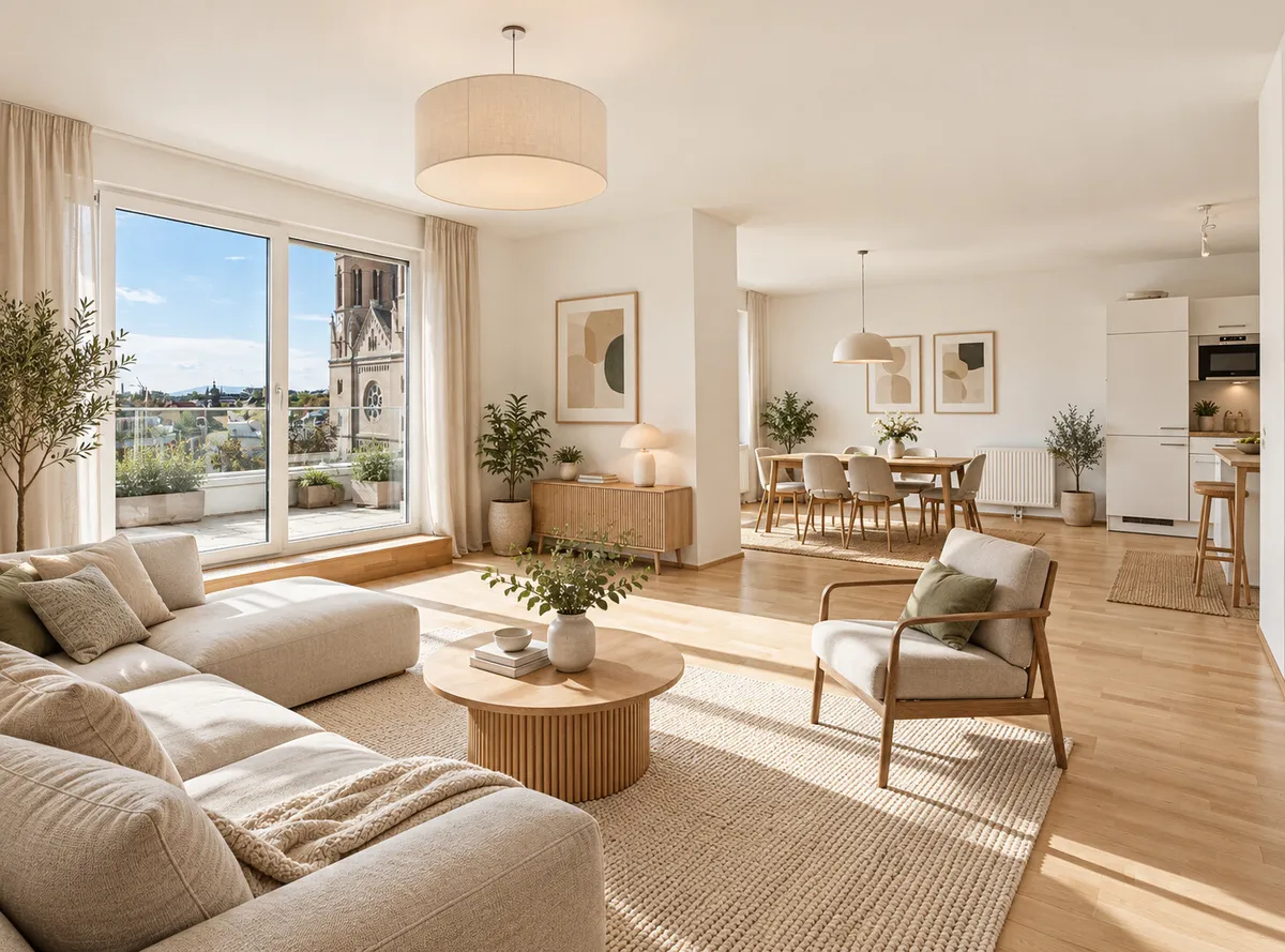 4-Zimmer-Dachgeschosswohnung mit Terrassen, 126 m², Döbling, Döbling