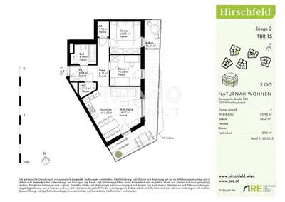 3-Zimmer-Wohnung kaufen in Wien – 65,98 m², € 397.000 – Bild 2 von 8