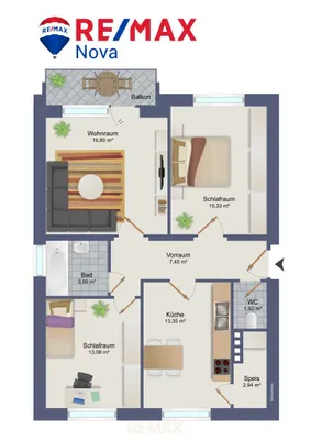 3-Zimmer-Wohnung kaufen in Graz-Umgebung – 74,72 m², € 125.000 – Bild 19 von 19